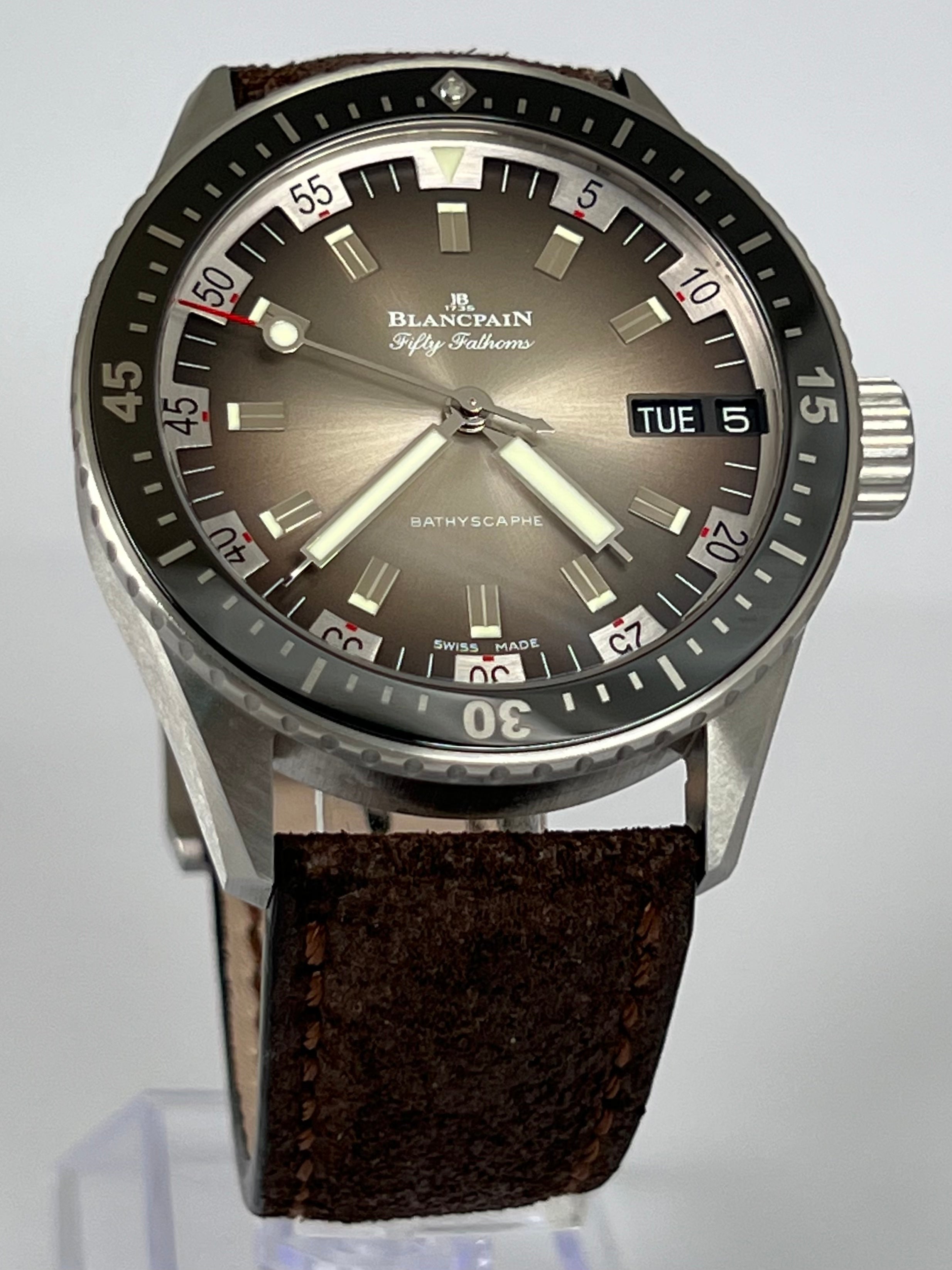 Blancpain fifty fathoms bathyscaphe day hot sale date 70s