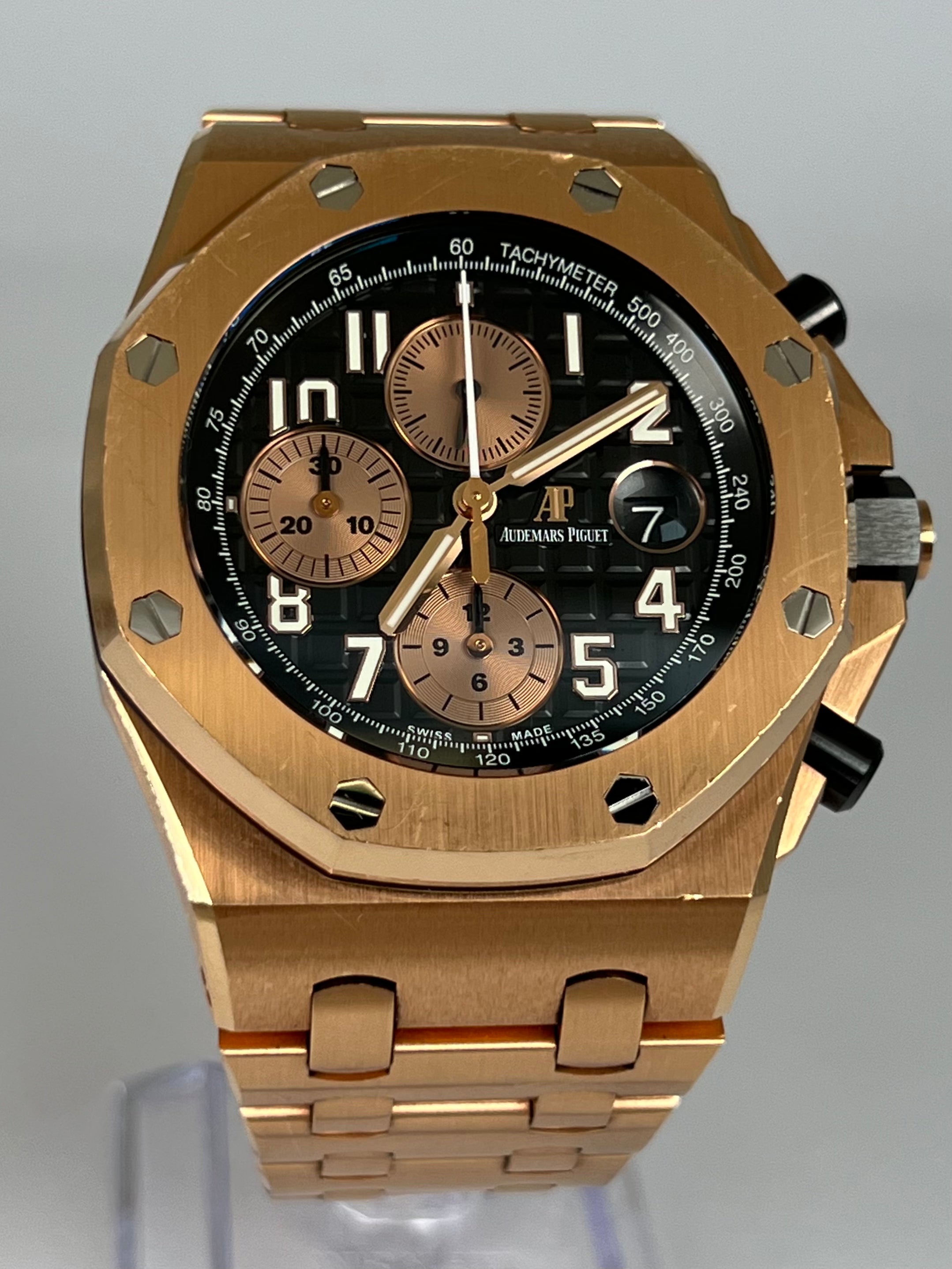 AUDEMARS PIGUET PURPLE FROSTED 200 MADE ROYAL OAK CHRONOGRAPH 26331BC