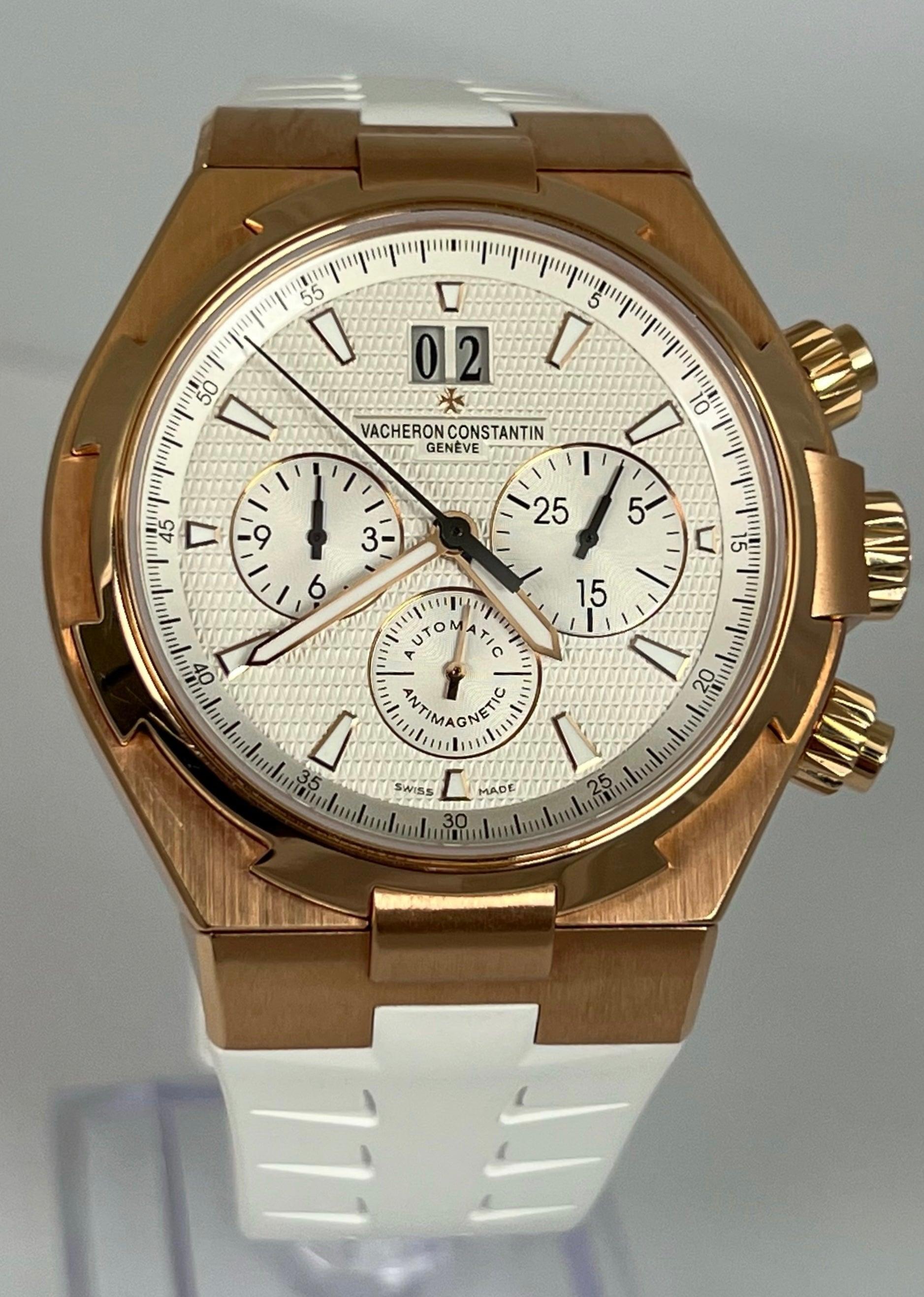 Vacheron overseas best sale white dial