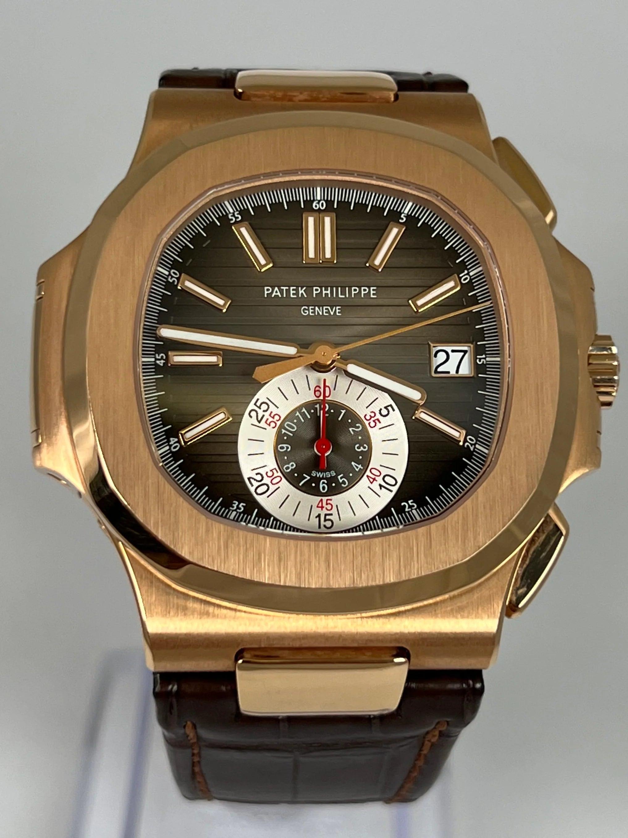 The Patek Philippe Nautilus Flyback Chronograph Rose Gold 5980R-001: A