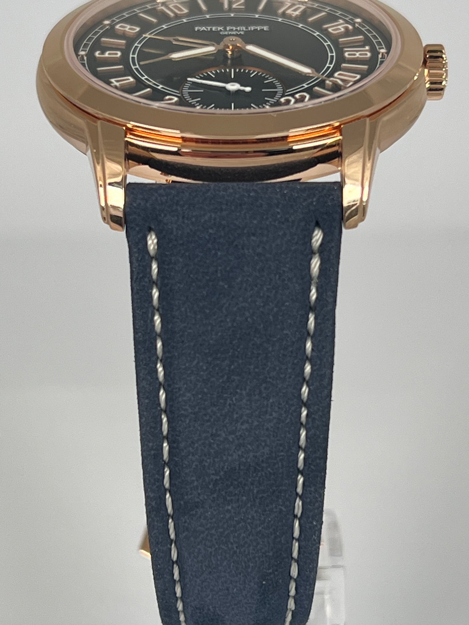 PATEK PHILIPPE 24 HOUR TRAVEL TIME BLUE DIAL ROSE GOLD 5224R