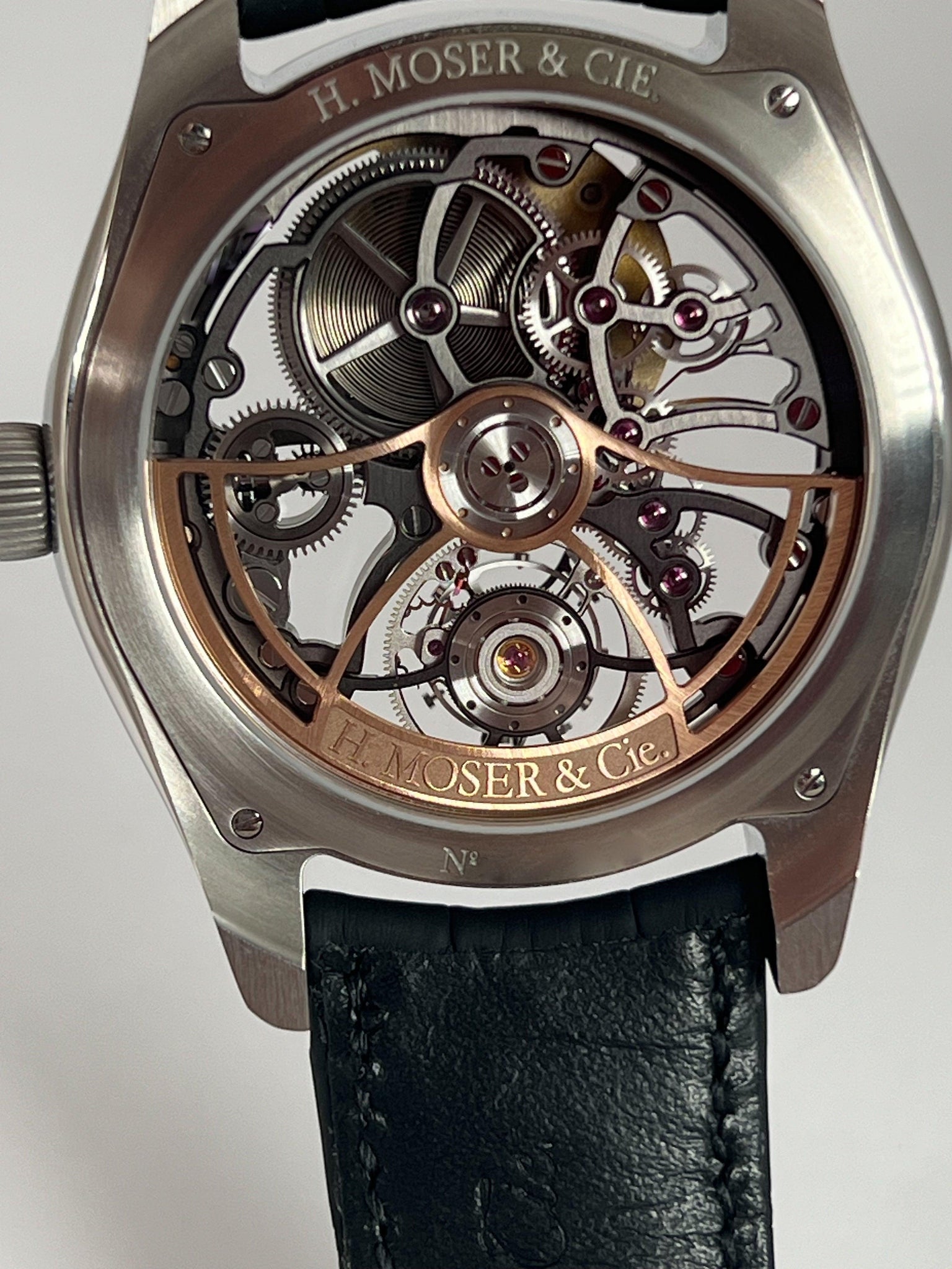 H.MOSER & CIE PIONEER CYLINDRICAL TOURBILLON SKELETON 3811-1200