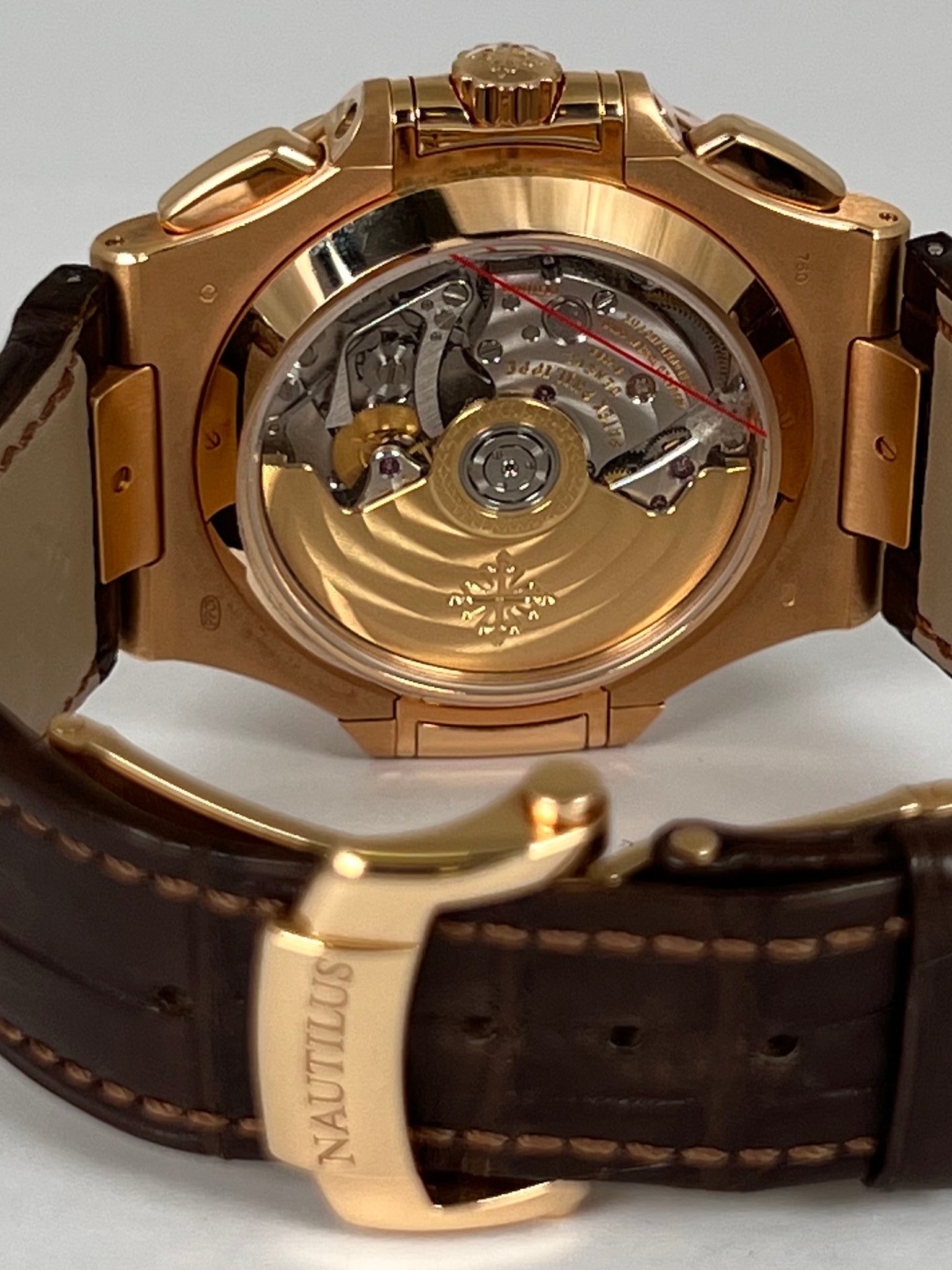 PATEK PHILIPPE NAUTILUS FLYBACK CHRONOGRAPH ROSE GOLD 5980R-001