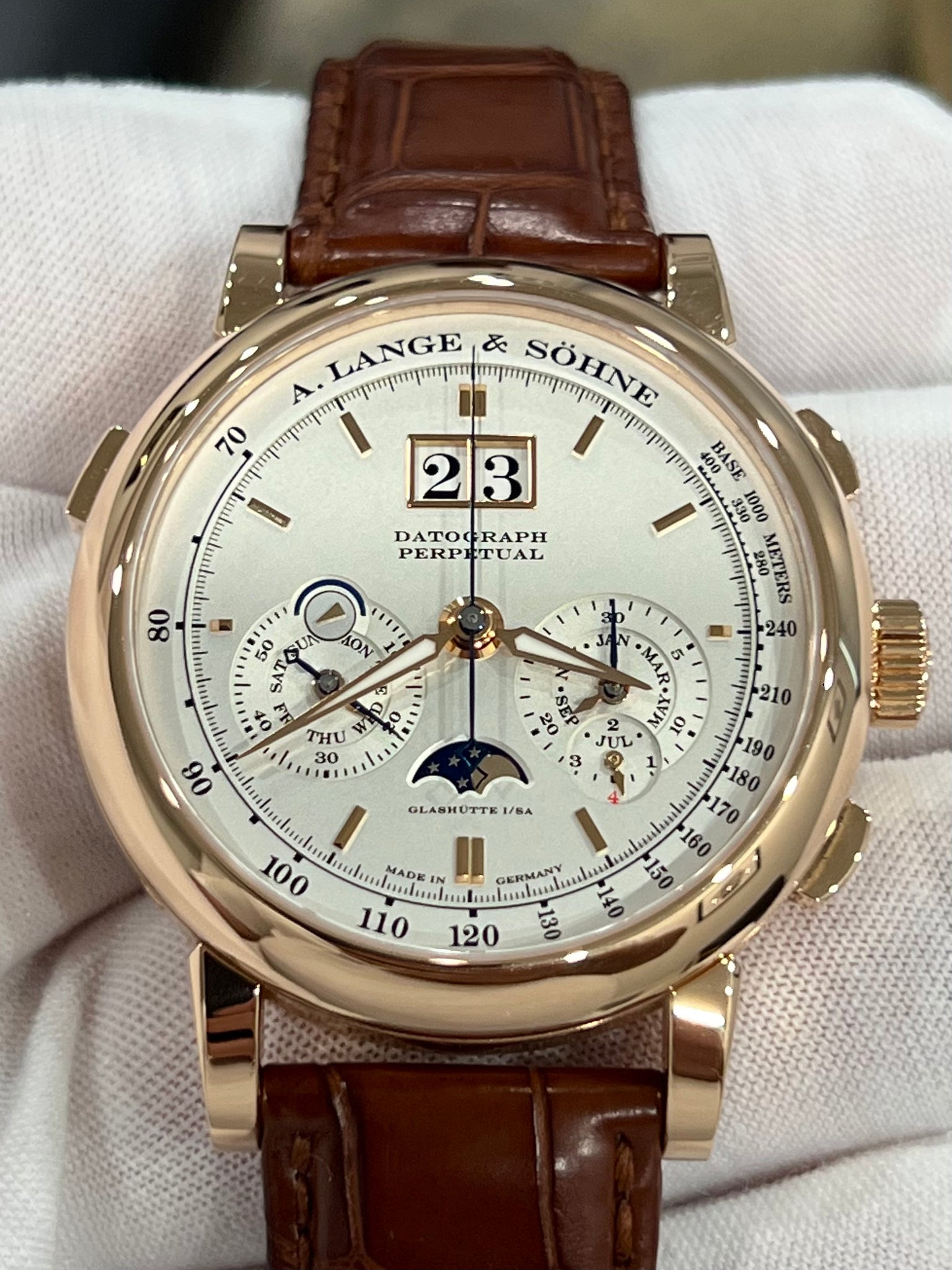 A. LANGE & SOHNE DATOGRAPH PERPETUAL ROSE GOLD 410.032