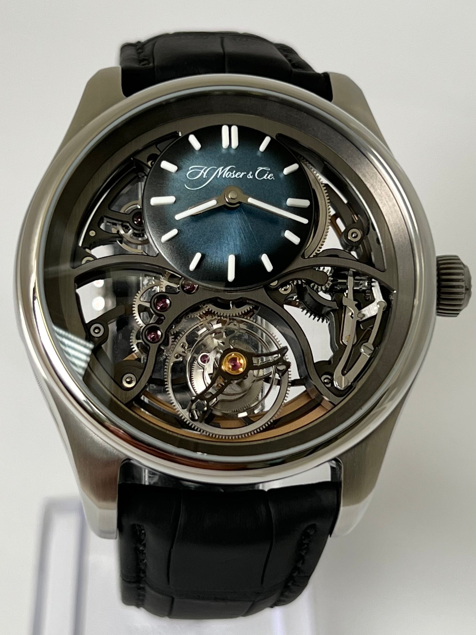 H.MOSER & CIE PIONEER CYLINDRICAL TOURBILLON SKELETON 3811-1200