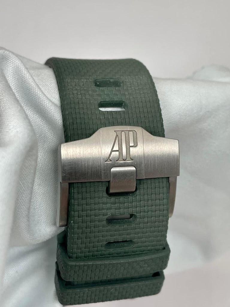 For Sale - Audemars Piguet Royal Oak Offshore AP 26405 26405CE Green - Perpetual Timepiece Trading 