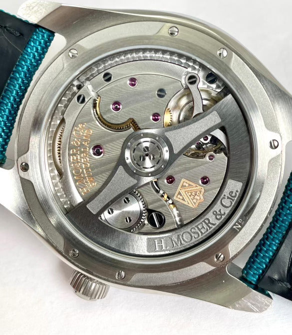 20 MADE H. Moser & Cie. Venturer Concept Blue Lagoon 2327-0406 - Perpetual Timepiece Trading 